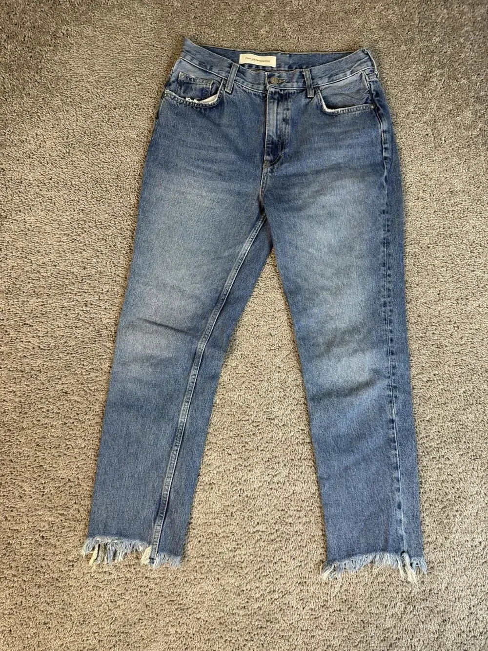 Pilcro And The Letterpress Tilde High Rise Jeans Womens 28 Blue Slim Straight